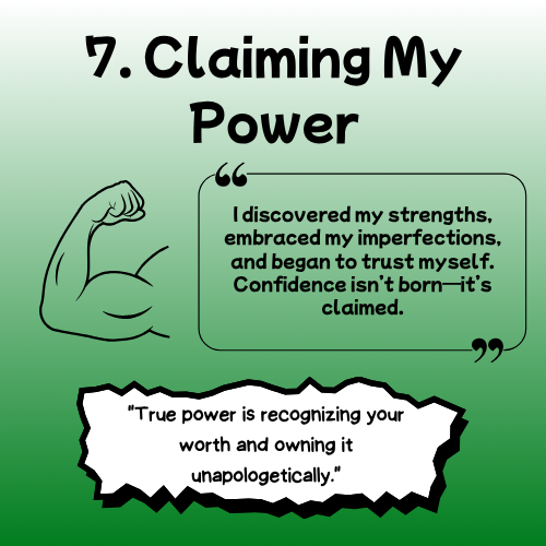 Step 7 – Claiming My Power: Reconnecting with one’s inner strength and sense of agency